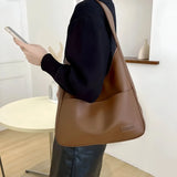 Women's Leather Shoulder Tote Bag