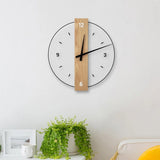 Silent Wooden Wall Clock