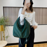 Large Leather Tote with Zipper Closure