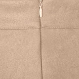Women's high-waist faux suede mini skirt