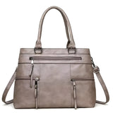 Large Capacity Retro Leather Boston Bag