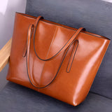 Stylish Leather Large Tote Bag
