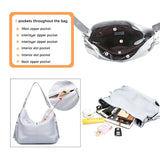 Stylish Leather Crossbody Bag with Tassel Details