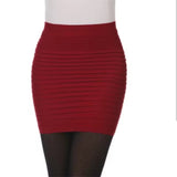 Women's versatile stretch mini skirt