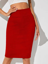Women's high-waisted bodycon skirt