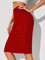 Women's high-waisted bodycon skirt