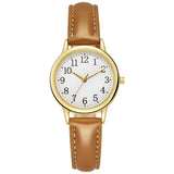 Women's Quartz Watch With Leather Strap