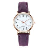 Watch with Leather Strap for Women