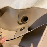 Retro-Style Large Shoulder Leather Bag