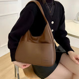 Women's Leather Shoulder Tote Bag