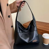 Women's Leather Shoulder Tote Bag