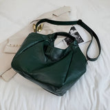 Large Leather Tote with Zipper Closure