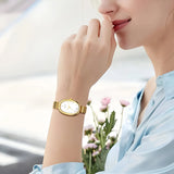 Sleek Oval Quartz Wristwatch