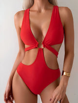 Women's Cut-Out One-Piece Swimsuit
