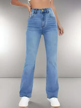 Women’s High-Waist Light Wash Denim Jeans