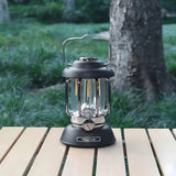Vintage Camping Lantern with USB and Magnetic Base