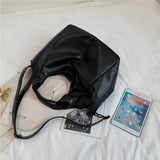 Large Leather Tote with Zipper Closure