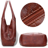Women's Vintage Large Shoulder Leather Bag