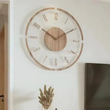 Nordic Silent Wooden Wall Clock