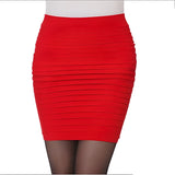 Women's versatile stretch mini skirt