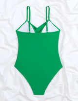 Wrinkled One-Piece Swimsuit