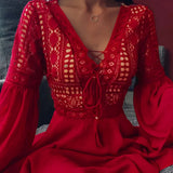 A-Line Mini Dress with Ruffle Details