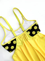 Women's Colorful Polka Dot Swimsuit Two Piece Set