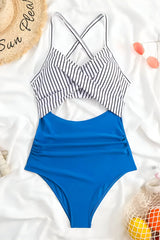 Criss-Cross Tummy Control Swimsuit
