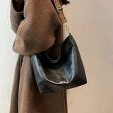 Leather Crossbody Bag with Ethnic Detail