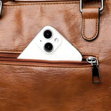 Large Capacity Retro Leather Boston Bag