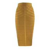 Women's vintage bandage midi skirt