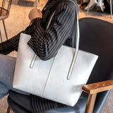 Stylish Leather Large Tote Bag