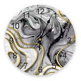 Silent Marble Gradient Color Wall Clock