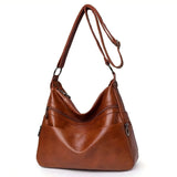 Large Capacity Leather Crossbody Bag