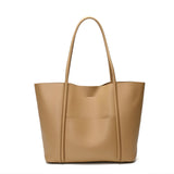 Women's Spacious Split Leather Tote Bag