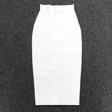 Women's vintage bandage midi skirt