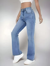 Women’s High-Waist Light Wash Denim Jeans