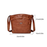 Multi Large Capacity Leather Handbag