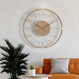 Nordic Silent Wooden Wall Clock