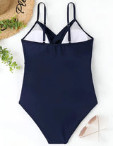 Wrinkled One-Piece Swimsuit