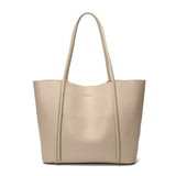 Women's Spacious Split Leather Tote Bag