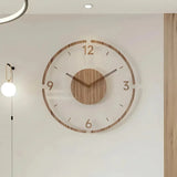 Nordic Silent Wooden Wall Clock