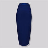 Elegant high-waist bodycon midi skirt