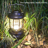 Vintage Camping Lantern with USB and Magnetic Base