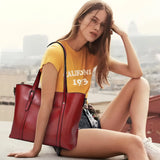 Women's Vintage Leather Tote Bag