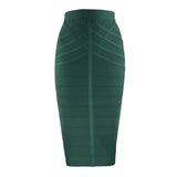 Women's vintage bandage midi skirt