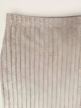 Women's high-waist ribbed knit pencil skirt