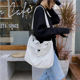 Large Leather Tote with Zipper Closure