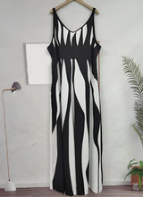 Striped Sleeveless Maxi Dress