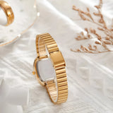 Sleek Oval Quartz Wristwatch